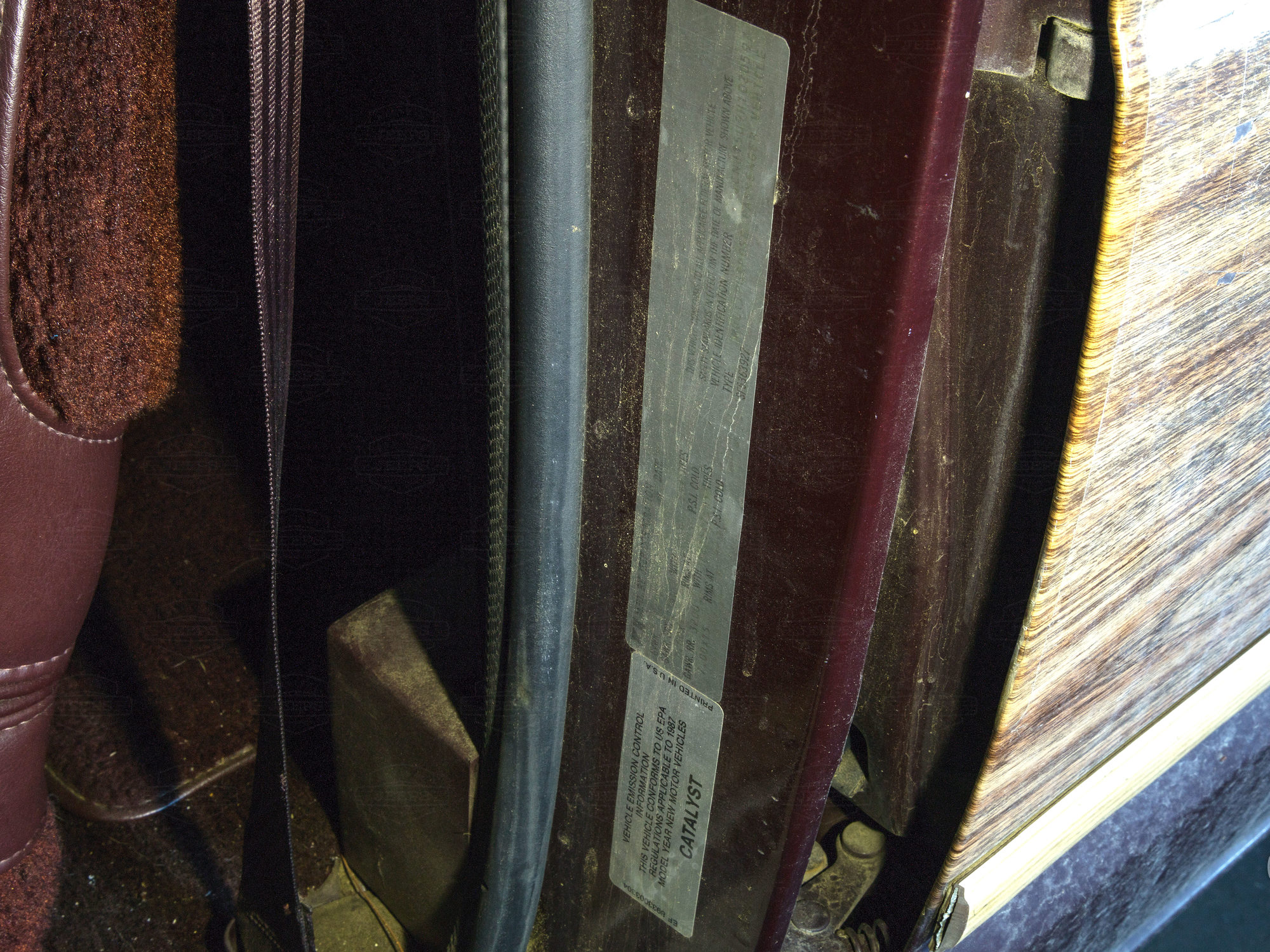 1987 AMC Grand Wagoneer Maroon 1JCNJ15U9HT020597